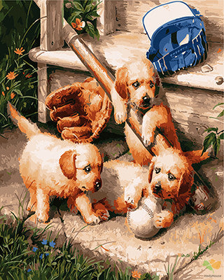 Cat & Dog Paint By Numbers Kits UK GX23068