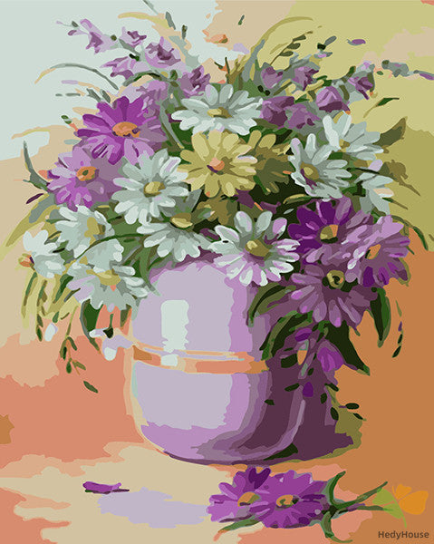 Flower Paint By Numbers Kits UK GX23148