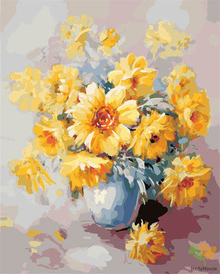 Flower Paint By Numbers Kits UK GX23176
