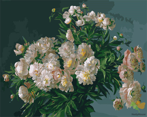 Flower Paint By Numbers Kits UK GX23183