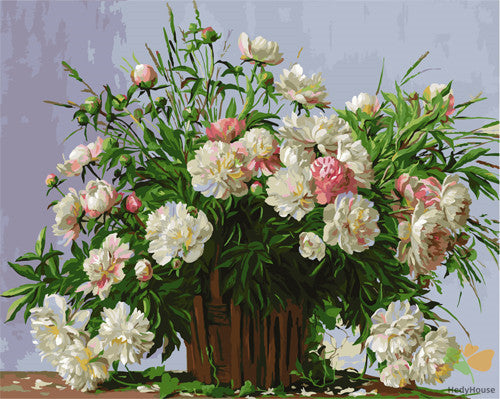 Flower Paint By Numbers Kits UK GX23194