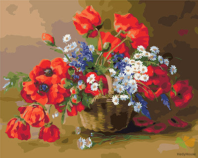 Flower Paint By Numbers Kits UK GX23203