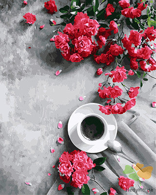 Flower Paint By Numbers Kits UK GX23287