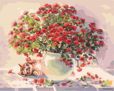 Flower Paint By Numbers Kits UK GX23483