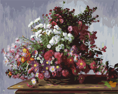 Flower Paint By Numbers Kits UK GX23485