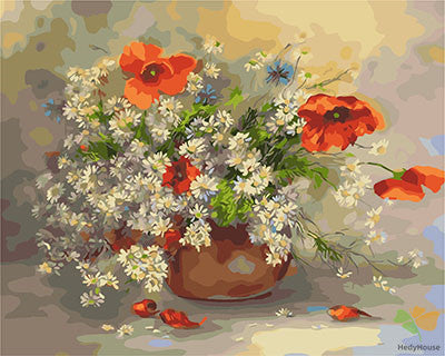 Flower Paint By Numbers Kits UK GX23548