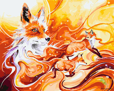 Animal Paint By Numbers Kits UK GX23579