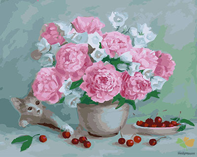Flower Paint By Numbers Kits UK GX23647