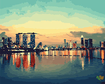 City Paint By Numbers Kits UK GX23684