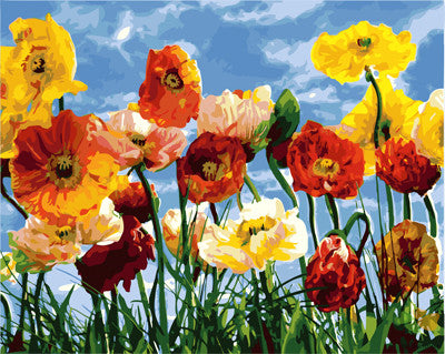Flower Paint By Numbers Kits UK GX23738