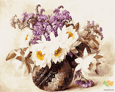 Flower Paint By Numbers Kits UK GX23816