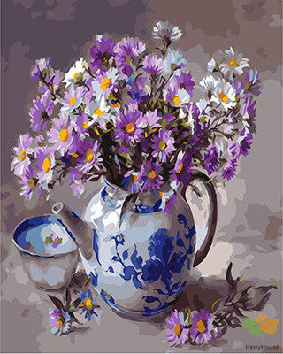 Flower Paint By Numbers Kits UK GX24023