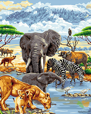 Animal Paint By Numbers Kits UK GX24099