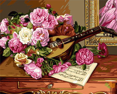 Flower Paint By Numbers Kits UK GX24138