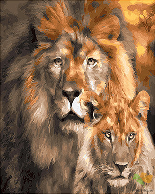 Animal Paint By Numbers Kits UK GX24386