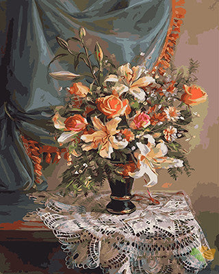 Flower Paint By Numbers Kits UK GX24486