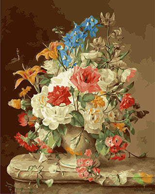 Flower Paint By Numbers Kits UK GX24539