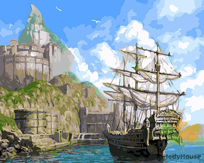 Seascape Paint By Numbers Kits UK GX24541