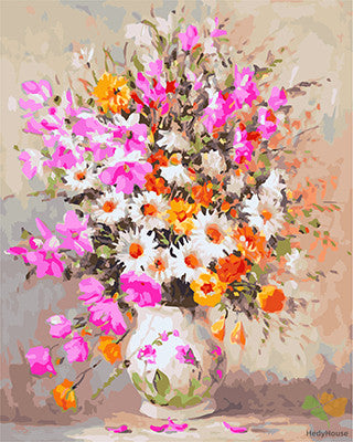 Flower Paint By Numbers Kits UK GX24564