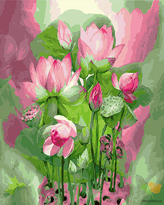 Flower Paint By Numbers Kits UK GX24722
