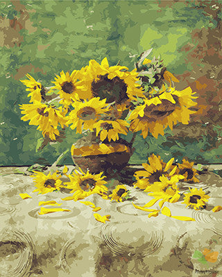 Flower Paint By Numbers Kits UK GX24976