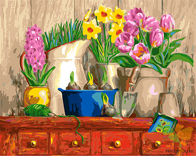 Flower Paint By Numbers Kits UK GX25050