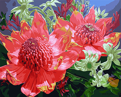 Flower Paint By Numbers Kits UK GX25090