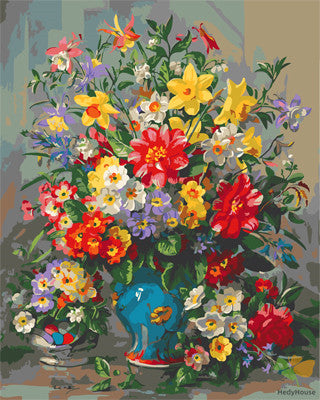 Flower Paint By Numbers Kits UK GX25117
