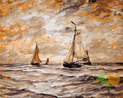 Seascape Paint By Numbers Kits UK GX25155