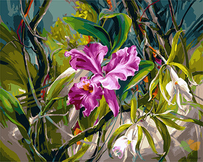 Flower Paint By Numbers Kits UK GX25260