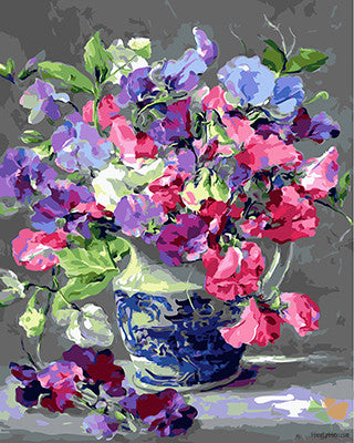 Flower Paint By Numbers Kits UK GX25283