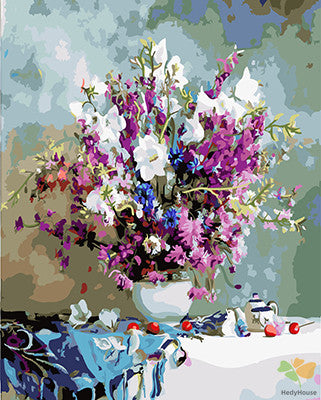 Flower Paint By Numbers Kits UK GX25313