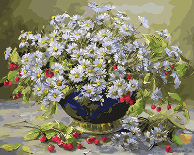 Flower Paint By Numbers Kits UK GX25329