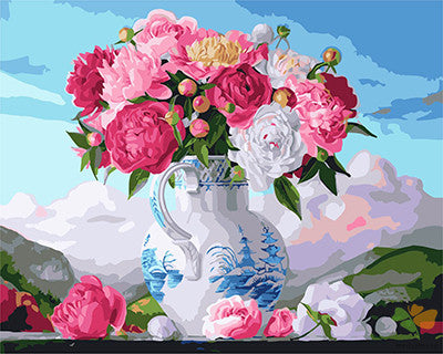 Flower Paint By Numbers Kits UK GX25496