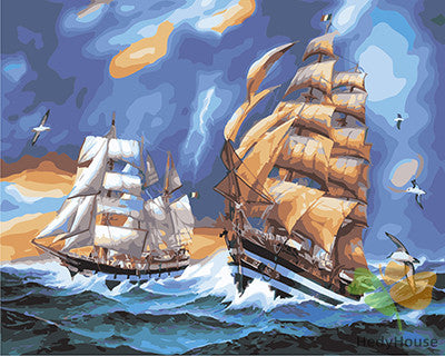 Seascape Paint By Numbers Kits UK GX25519
