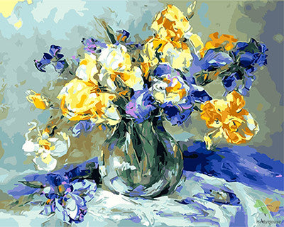 Flower Paint By Numbers Kits UK GX25571