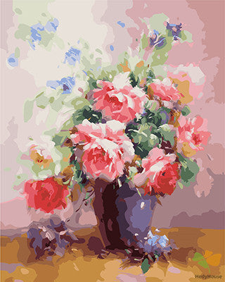 Flower Paint By Numbers Kits UK GX25583