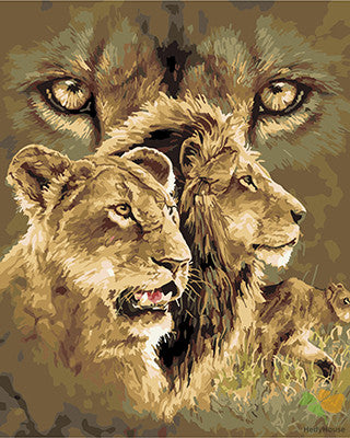 Animal Paint By Numbers Kits UK GX25616