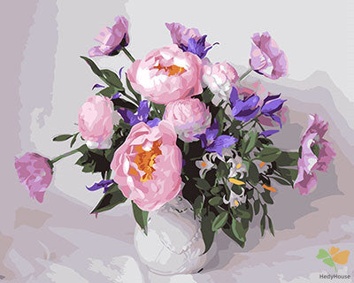 Flower Paint By Numbers Kits UK GX25805
