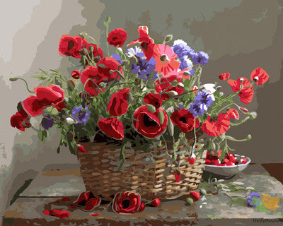 Flower Paint By Numbers Kits UK GX25841