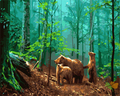 Animal Paint By Numbers Kits UK GX25934