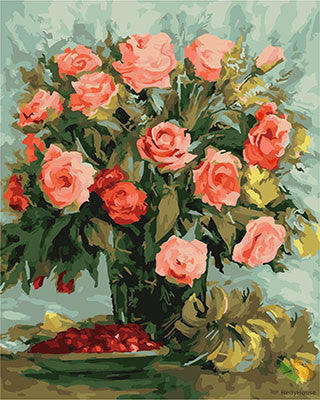 Flower Paint By Numbers Kits UK GX26004
