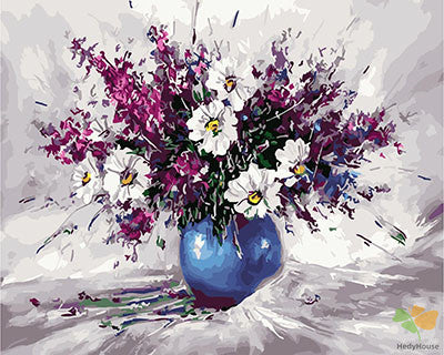 Flower Paint By Numbers Kits UK GX26006