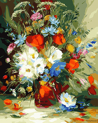 Flower Paint By Numbers Kits UK GX26132