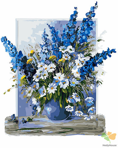 Flower Paint By Numbers Kits UK GX26294