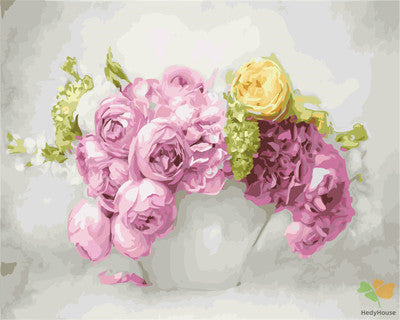 Flower Paint By Numbers Kits UK GX26351