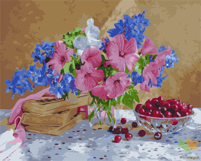 Flower Paint By Numbers Kits UK GX26364