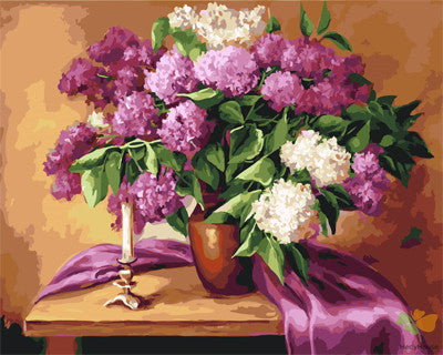 Flower Paint By Numbers Kits UK GX26469