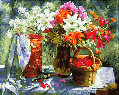Flower Paint By Numbers Kits UK GX26800