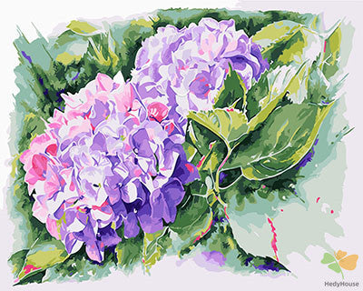 Flower Paint By Numbers Kits UK GX26934